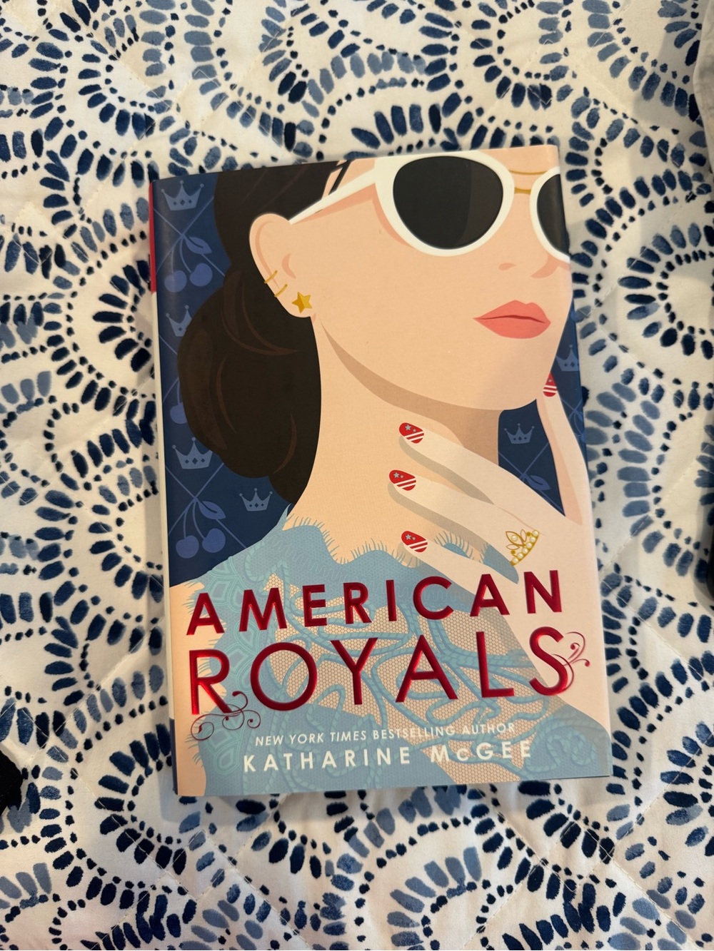 American Royals by Katharine McGee - Illustrated Hardcover, Blue & Red